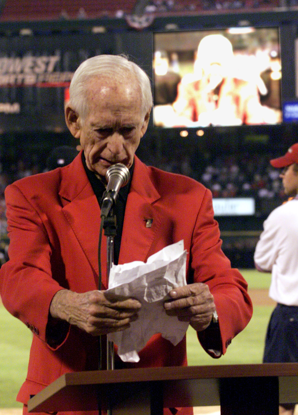 Jack Buck statue with voice chip: Sunday July 5